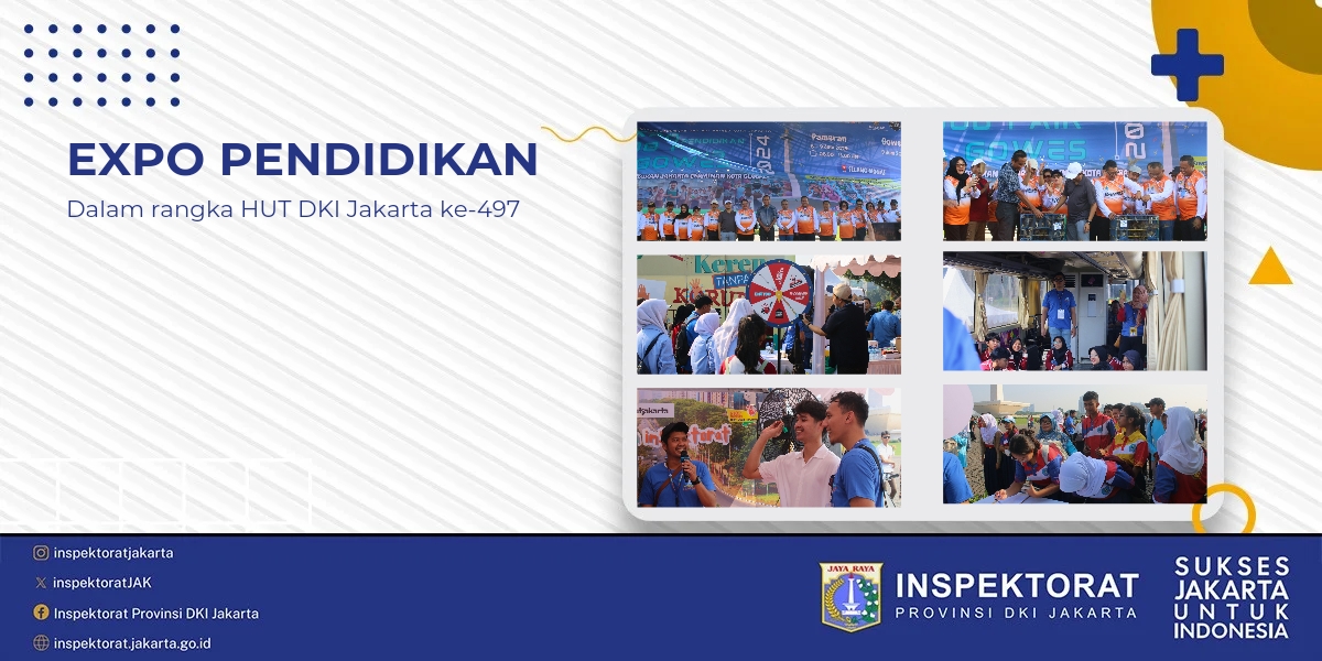 Inspektorat DKI Jakarta dengan bangga berpartisipasi dalam Expo Pendidikan