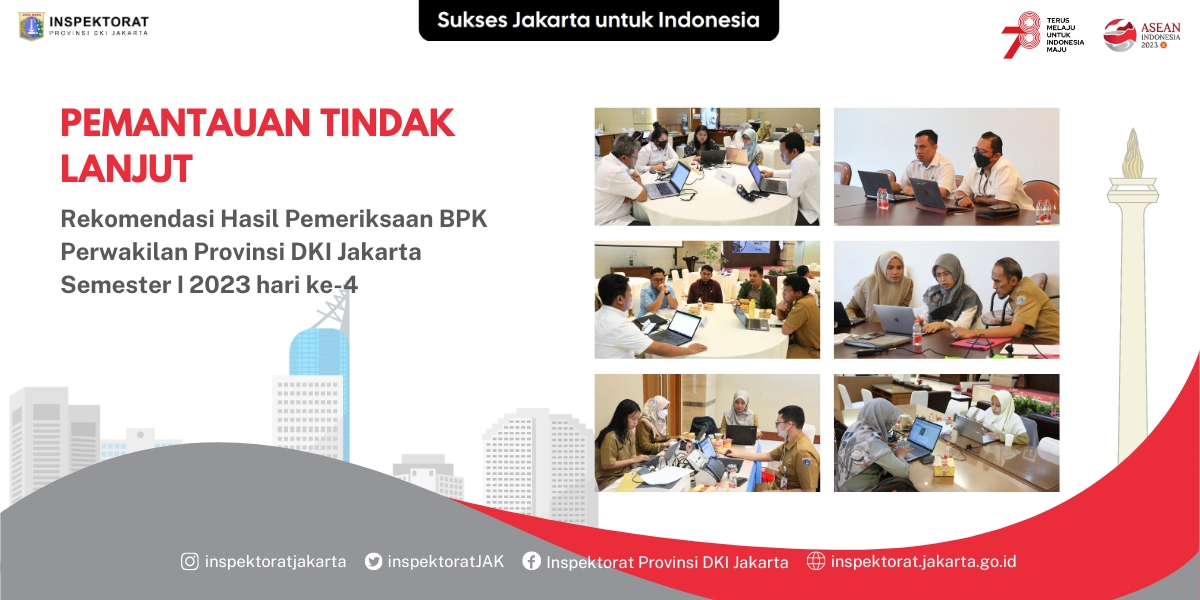 Pemantauan TLRHP BPK Perwakilan Provinsi DKI Jakarta Semester I 2023